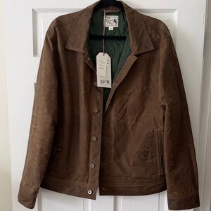 Tecovas Brown Men's Trucker Waxed Jacket